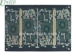 Impedance gold finger eight laminate